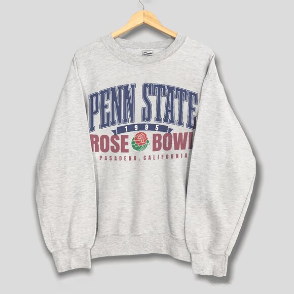 Vintage 1995 Penn State Nittany Lions Rose Bowl Sweatshirt, Penn State Shirt Tee - Picture 1 of 2
